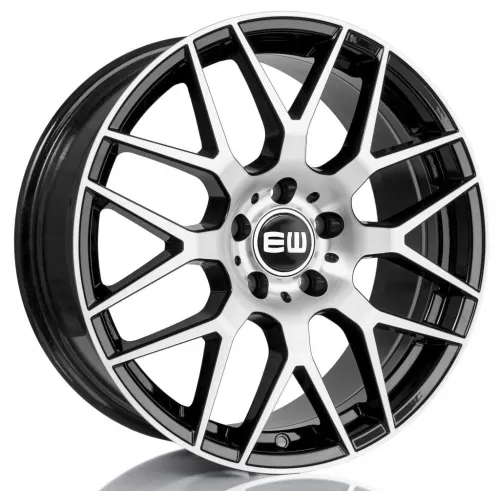 Jantă aliaj R18 negru față șlefuită Elite Wheels Elegance-r — 5×112, ET45
