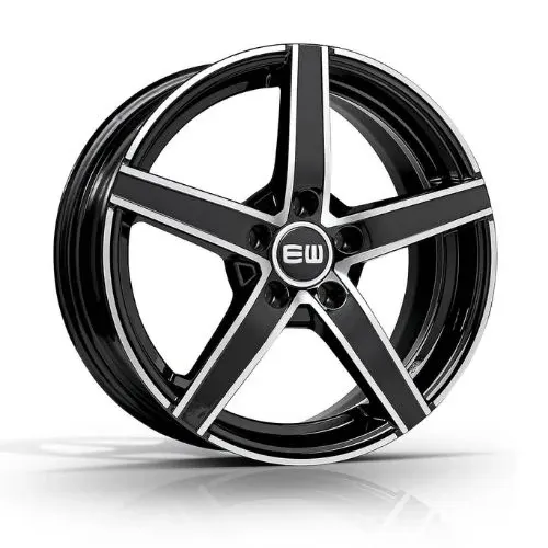 Jantă aliaj R16 negru față șlefuită Elite Wheels Jazzy — 4×108