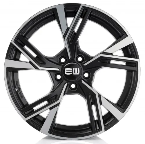 Jantă aliaj R19 negru față șlefuită Elite Wheels Thoth — 5×112, ET45