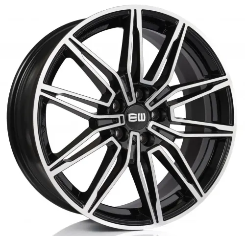 Jantă aliaj R19 negru față șlefuită Elite Wheels Assos — 5×112, ET47