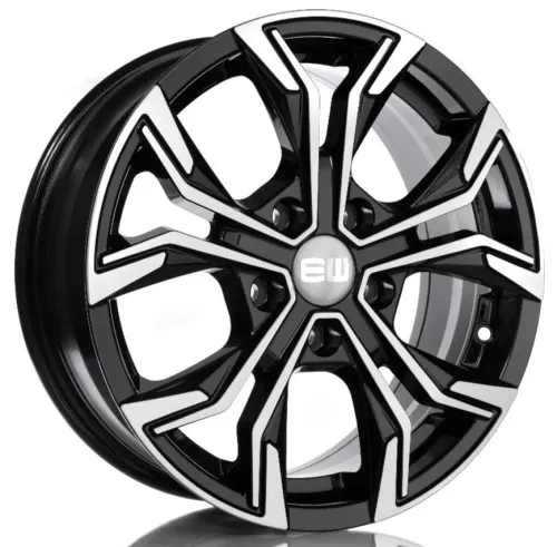 Jantă aliaj R18 negru față șlefuită Elite Wheels Vigor — 5×112