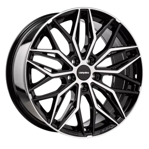 Jantă aliaj R19 negru față șlefuită Carmani 26 Max — 5×114.3, ET45