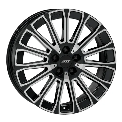 Jantă aliaj R18 negru față șlefuită ATS Obsession — 5×114.3