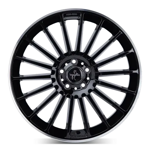 Jantă aliaj R16 negru față șlefuită Keskin Tuning KT15 — 4×108