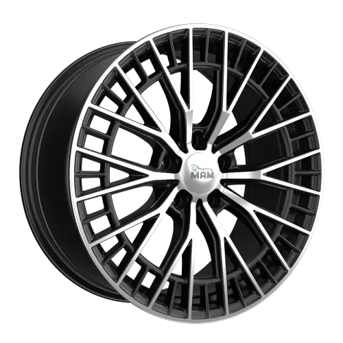 Jantă aliaj R19 negru față șlefuită MAM GT2 — 5×114.3, ET45