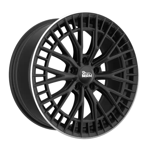 Jantă aliaj R19 negru față șlefuită MAM GT2 — 5×112