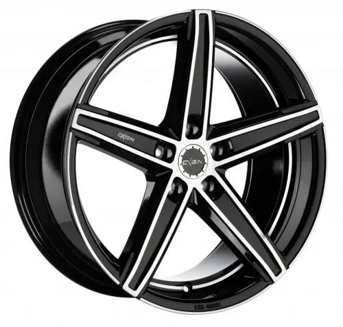 Jantă aliaj R19 negru față șlefuită Oxigin 18_E Concave Evolution — 5×108