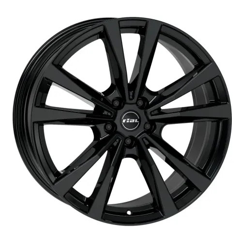 Jantă aliaj R17 negru față șlefuită RIAL M12 — 5×112