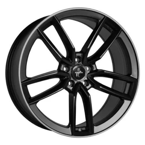 Jantă aliaj R17 negru față șlefuită Keskin Tuning KT21 — 5×112, ET30