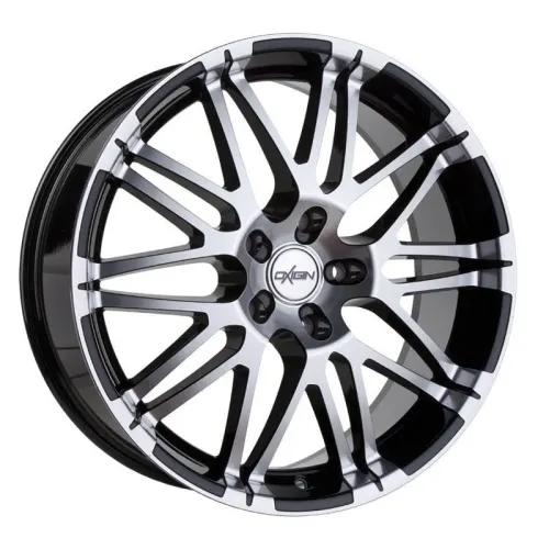 Jantă aliaj R17 negru față șlefuită Oxigin 14 Oxrock — 5×114.3