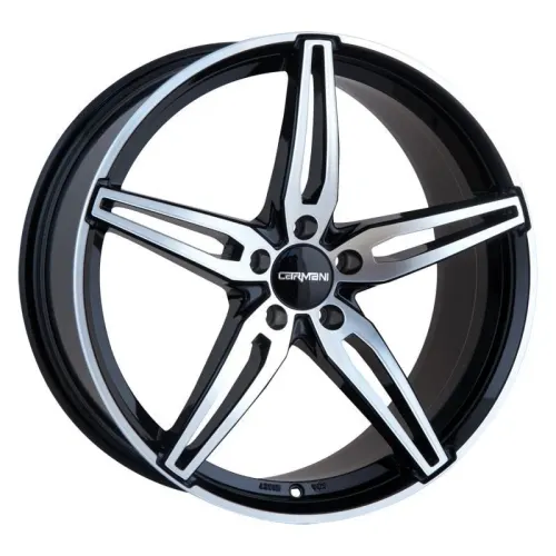 Jantă aliaj R19 negru față șlefuită Carmani 15 Oskar — 5×112