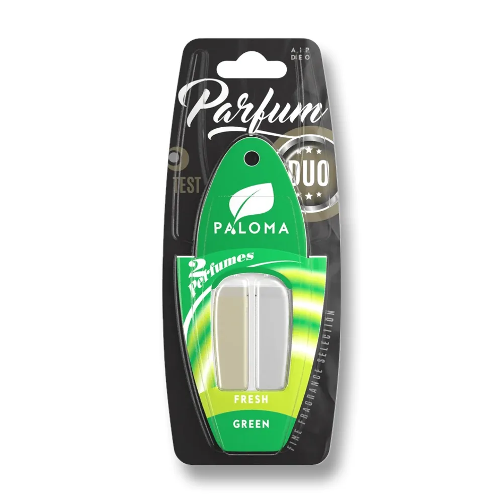 Odorizant auto Paloma Parfum Duo Fresh/Green 2×3ml