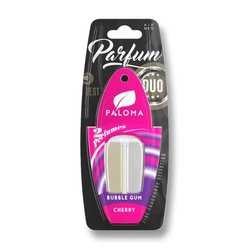 Odorizant auto Paloma Parfum Duo Cherry/Bubble Gum 2×3ml