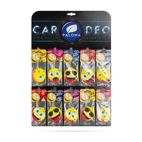 Odorizant auto Paloma Emo/Smiley Display 90 buc