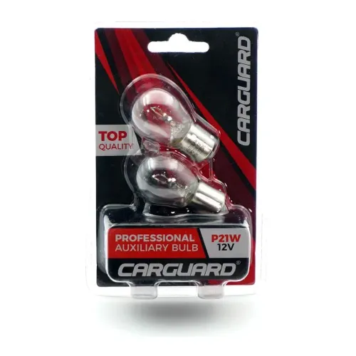 Set de 2 becuri auto P21W - incolor Carguard
