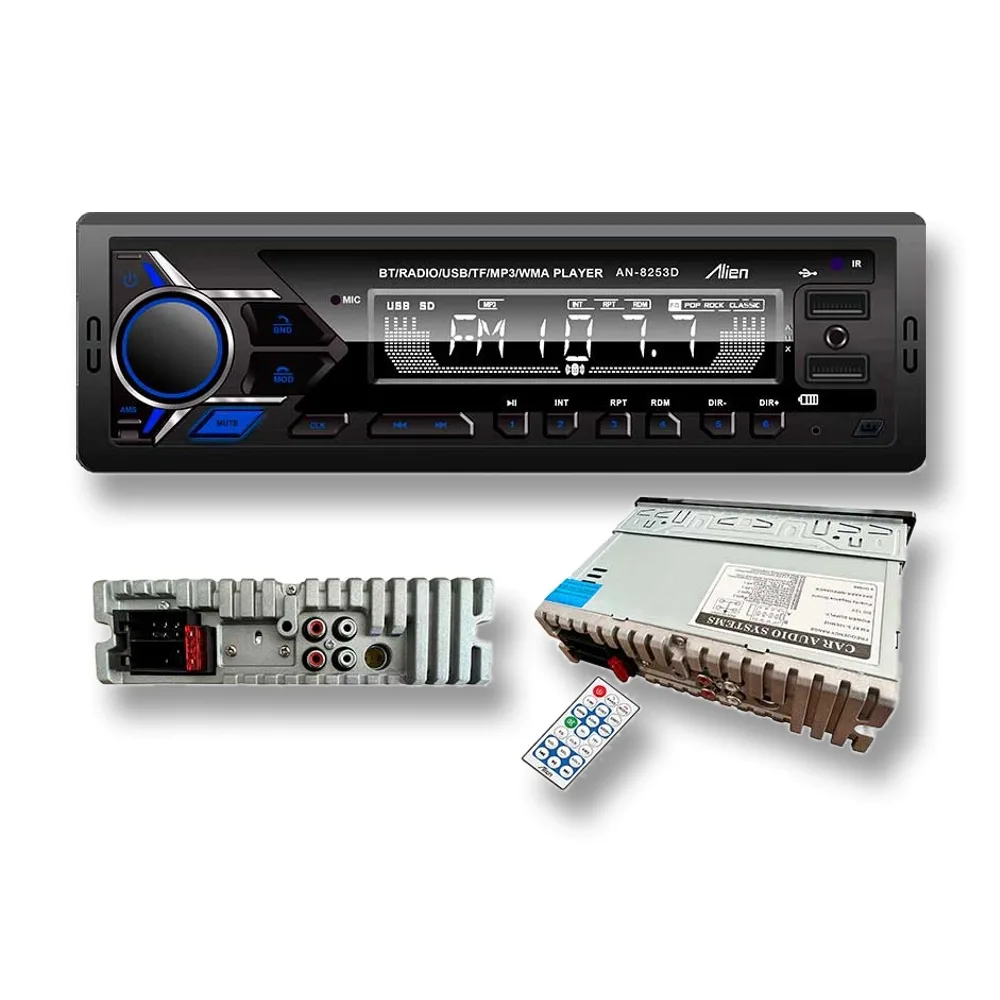 MP3 player auto cu Bluetooth și față detașabilă 4×50W Carguard