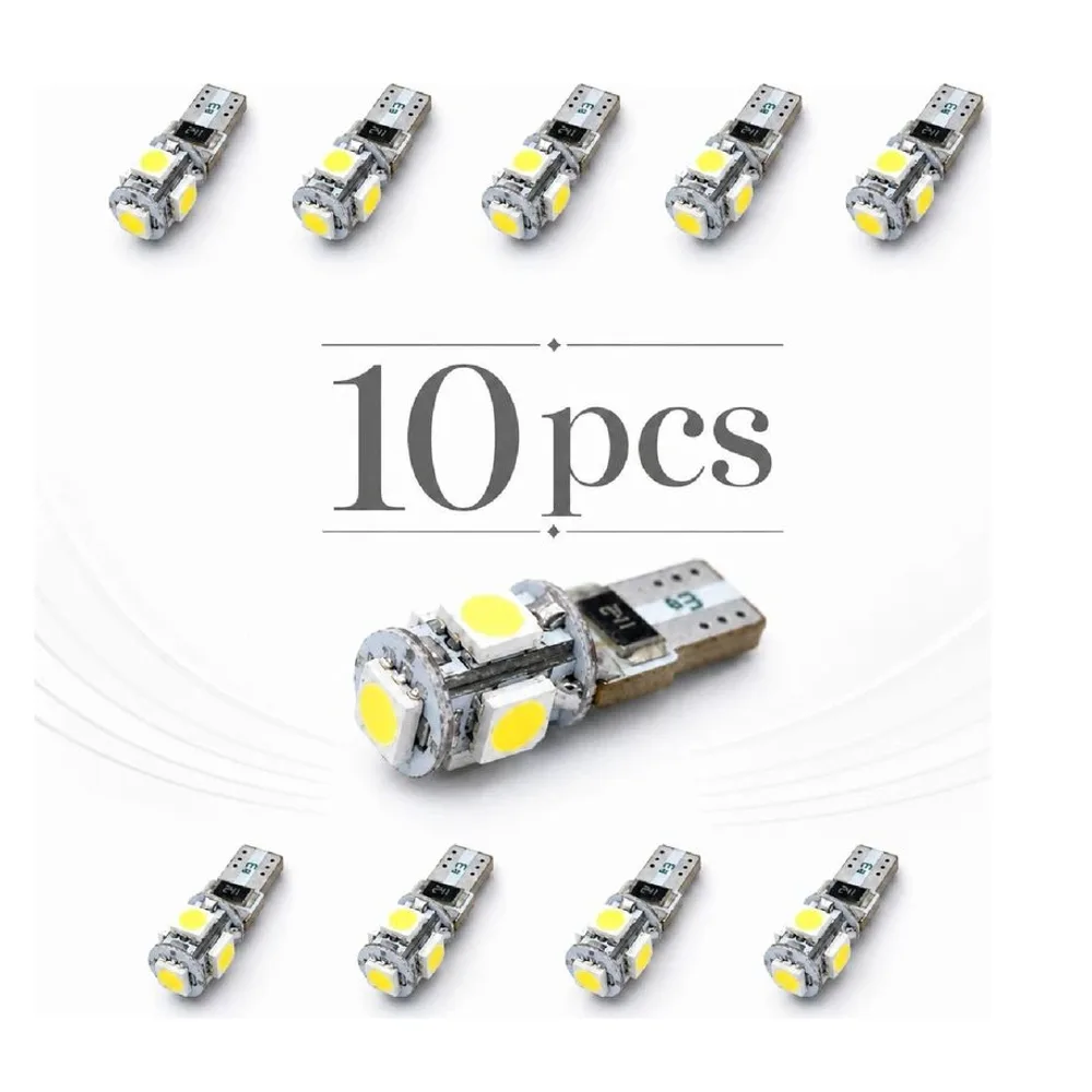 Pachet 10 Leduri auto pozitie can-bus T10 3W Carguard 90 lm