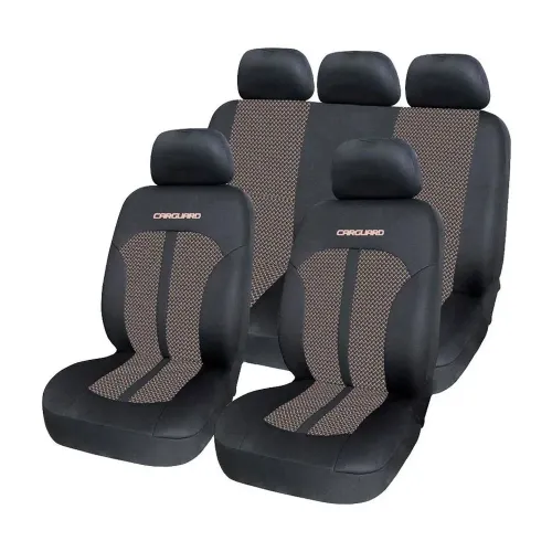 Huse universale premium pentru scaune auto bej+negru Carguard