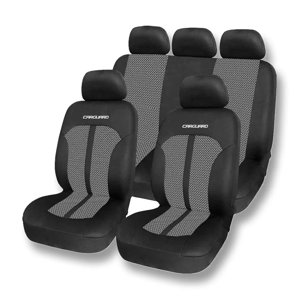 Huse universale premium pentru scaune auto gri+negru Carguard