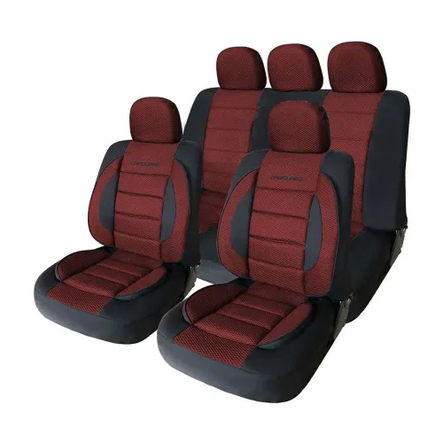 Huse universale premium pentru scaune auto rosu+negru Carguard