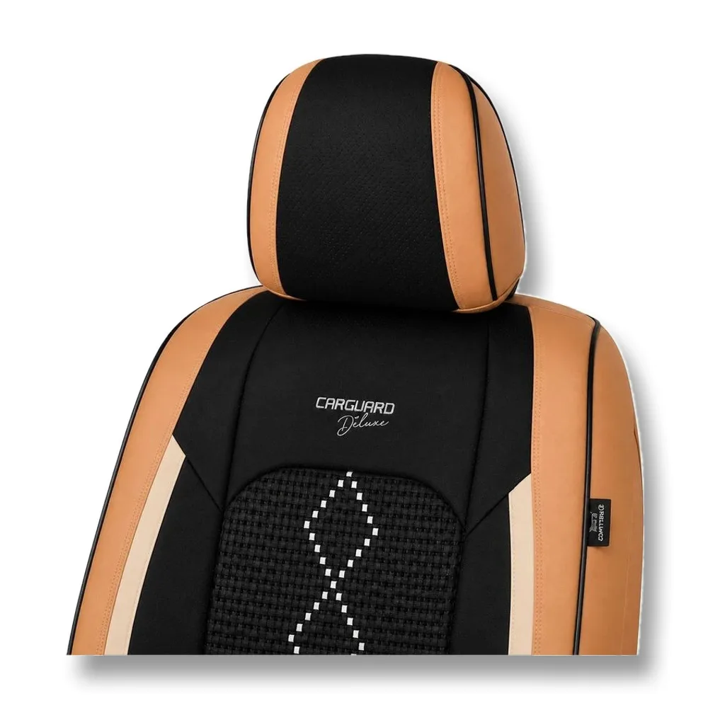 Detaliu — eticheta Carguard și textura materialului