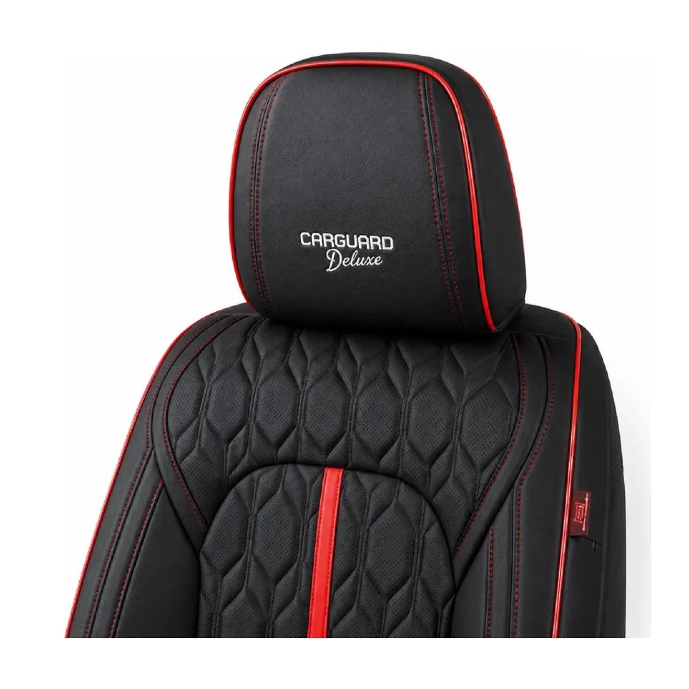 Detaliu — eticheta Carguard și textura materialului