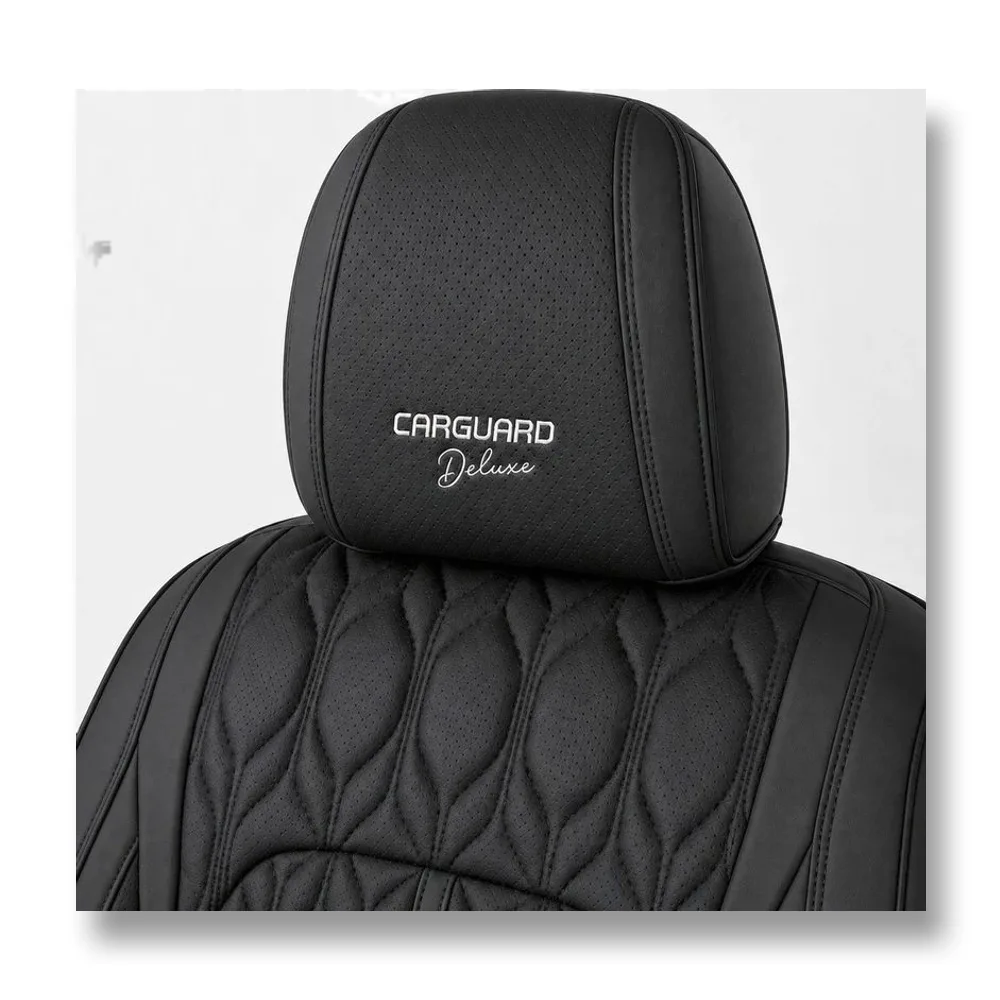 Detaliu — eticheta Carguard și textura materialului