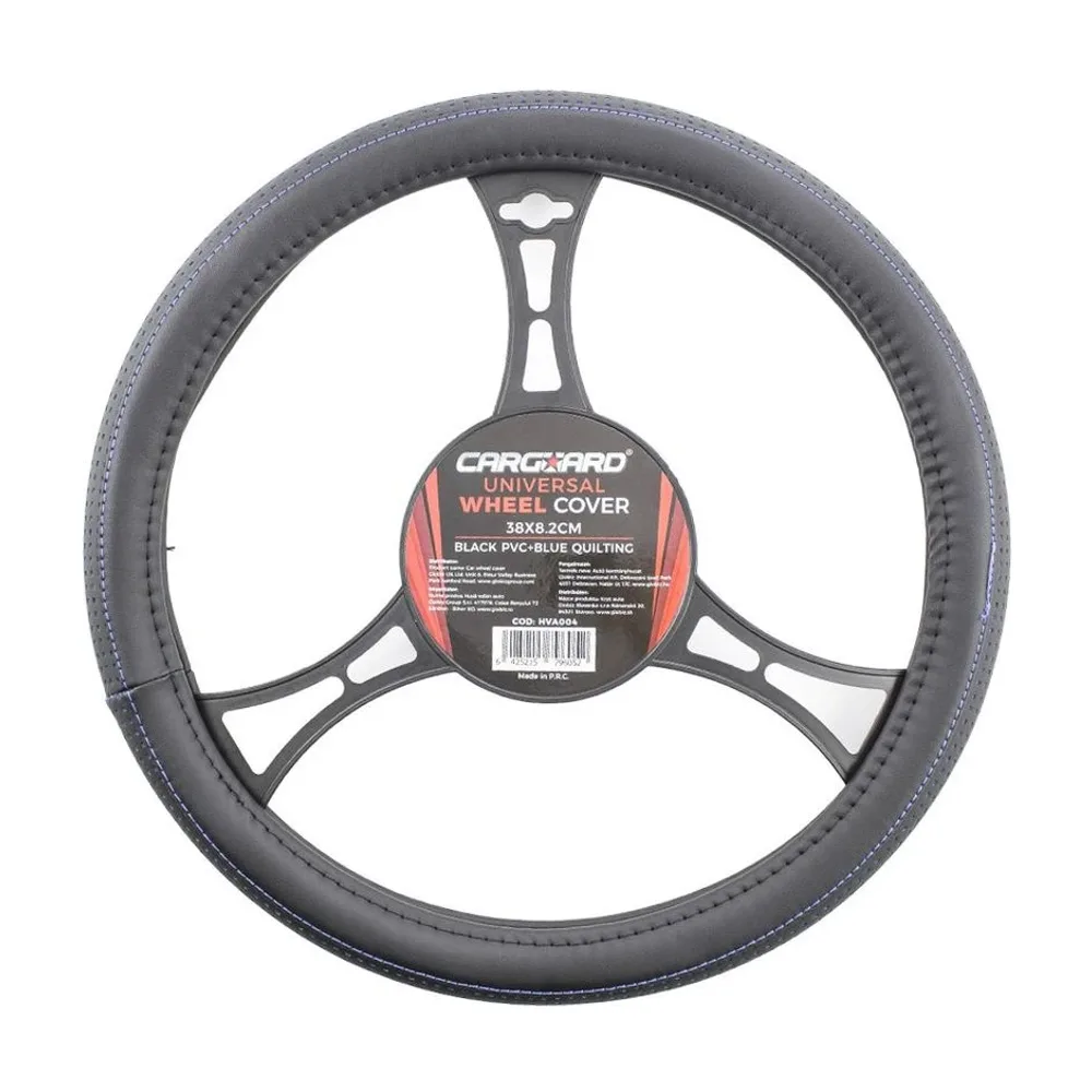 Husă volan auto - negru / albastru PRO Carguard
