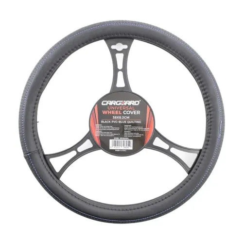 Husă volan auto - negru / albastru PRO Carguard