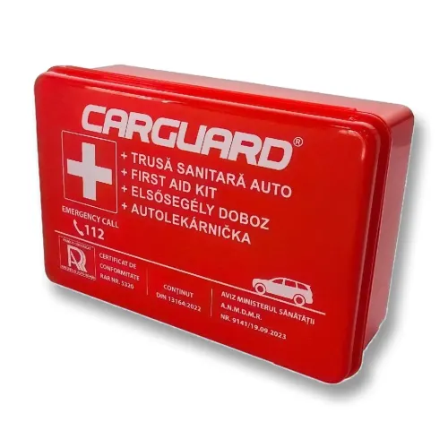 Trusă sanitară auto - Certificat R.A.R Carguard