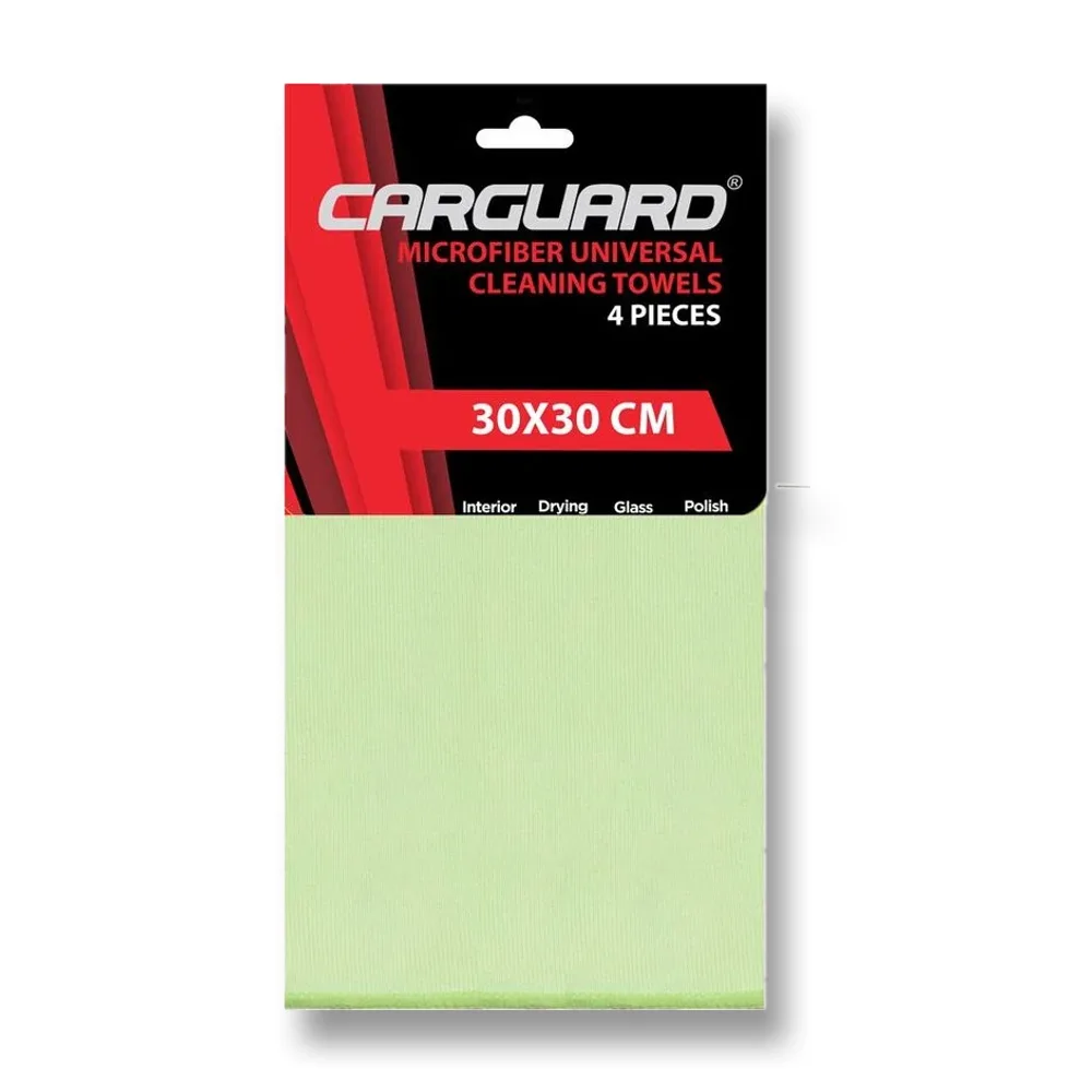 Set 4 lavete microfibră 30×30cm Carguard