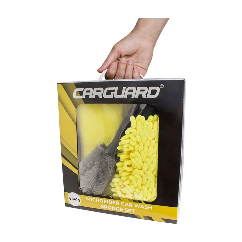 Set burete cu microfibre și perie Carguard