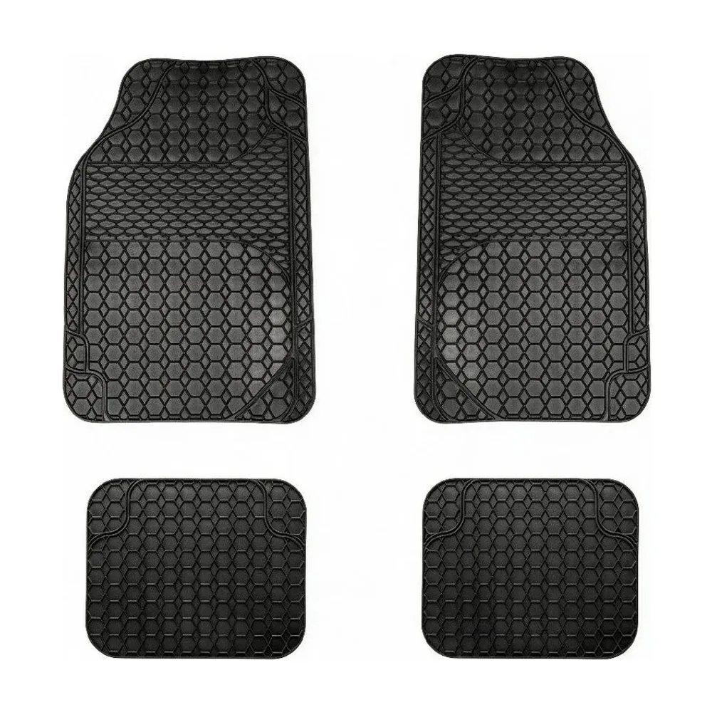 Covorașe auto universale ajustabile – 68×44 cm / 44×34 cm PVC – negru Carguard