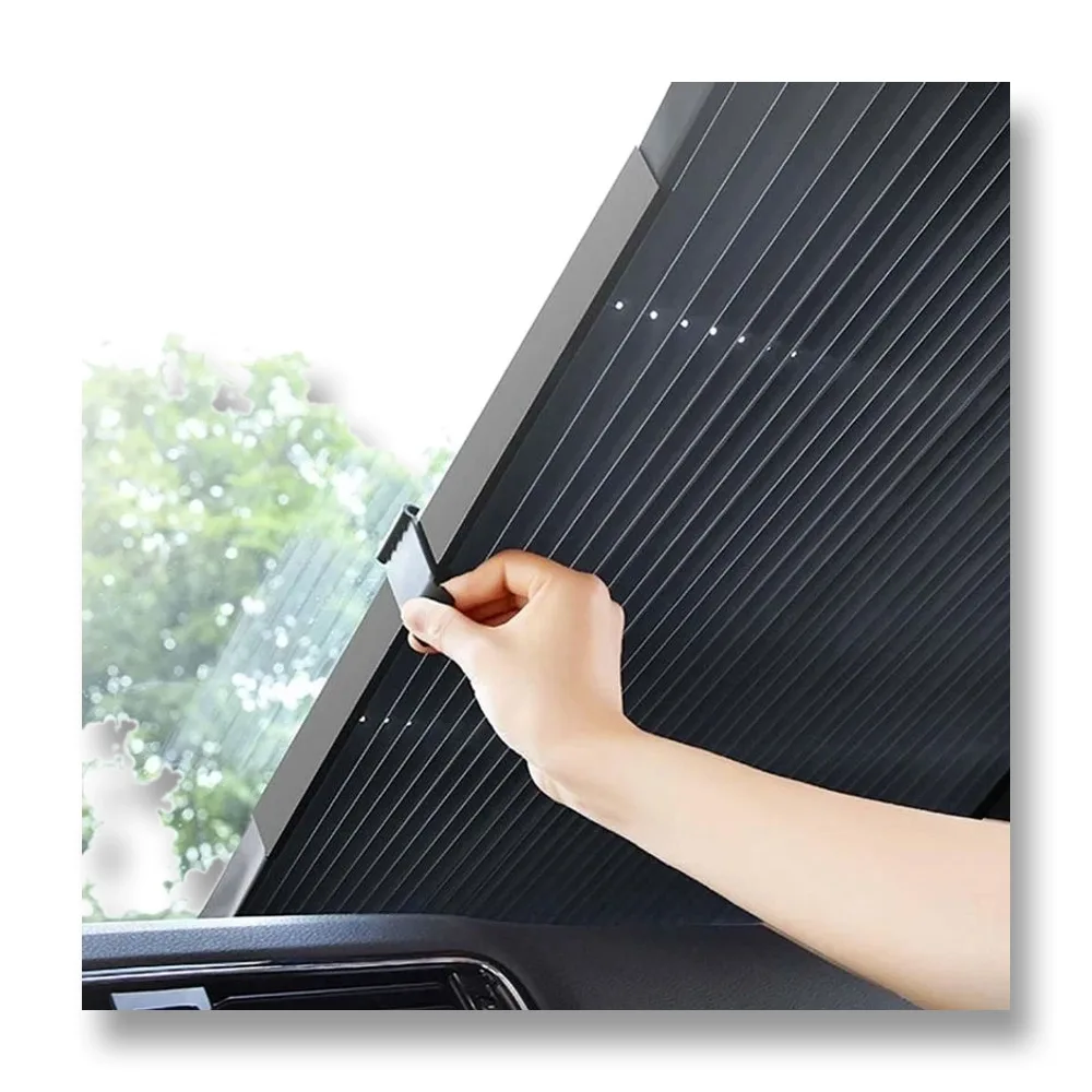 Parasolar auto retractabil 150×70cm Carguard