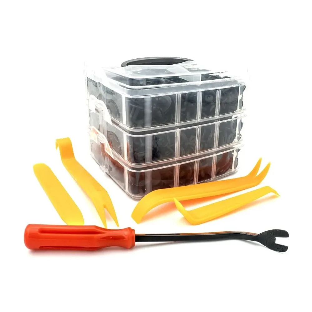 Set de 620 de Cleme din Plastic + 5 unelte Carguard