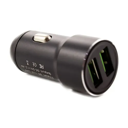 Încărcător auto USB - 2400 mA - carcasă metalică Carguard