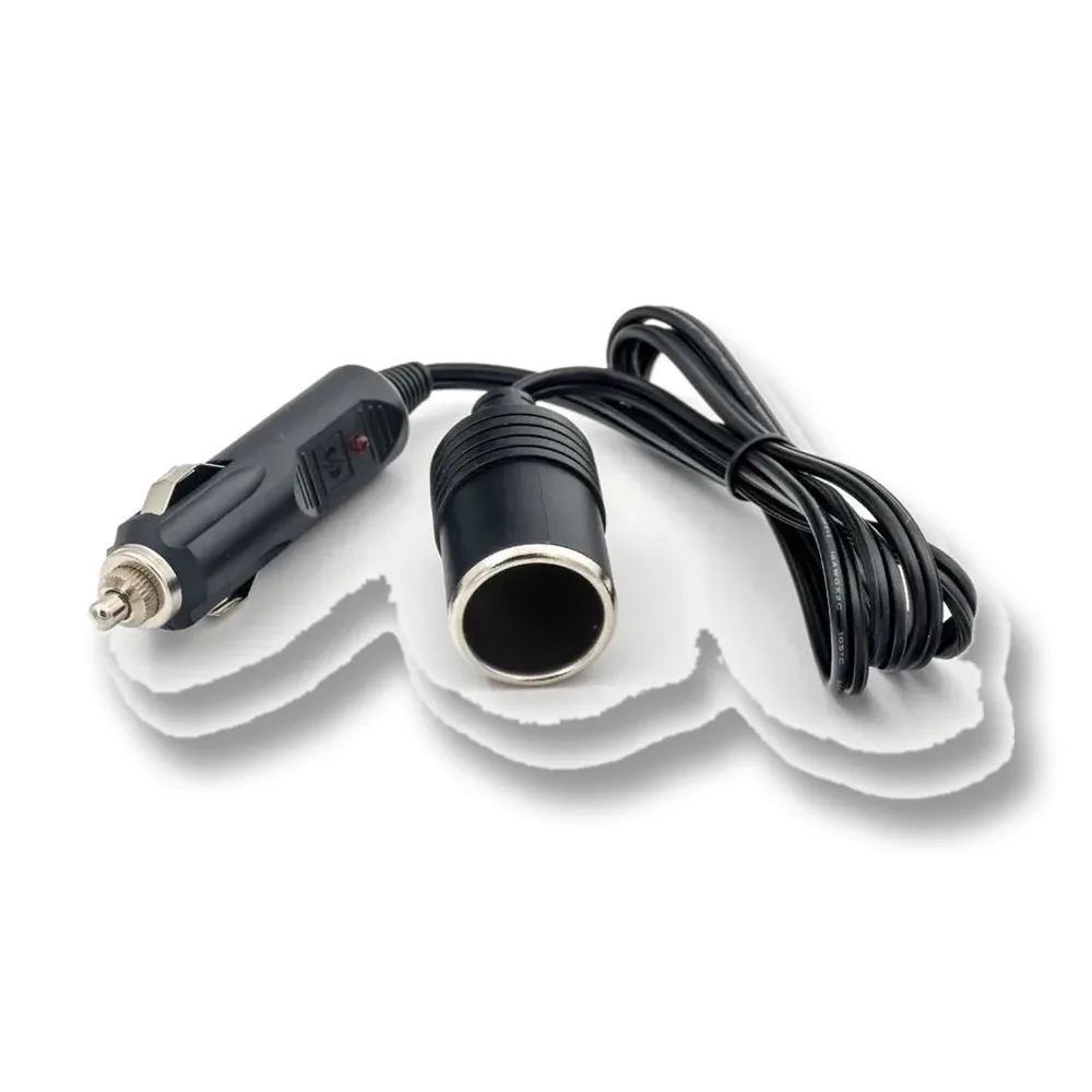 Cablu prelungitor brichetă auto – 1 m – cu siguranță fuzibilă 10A Carguard