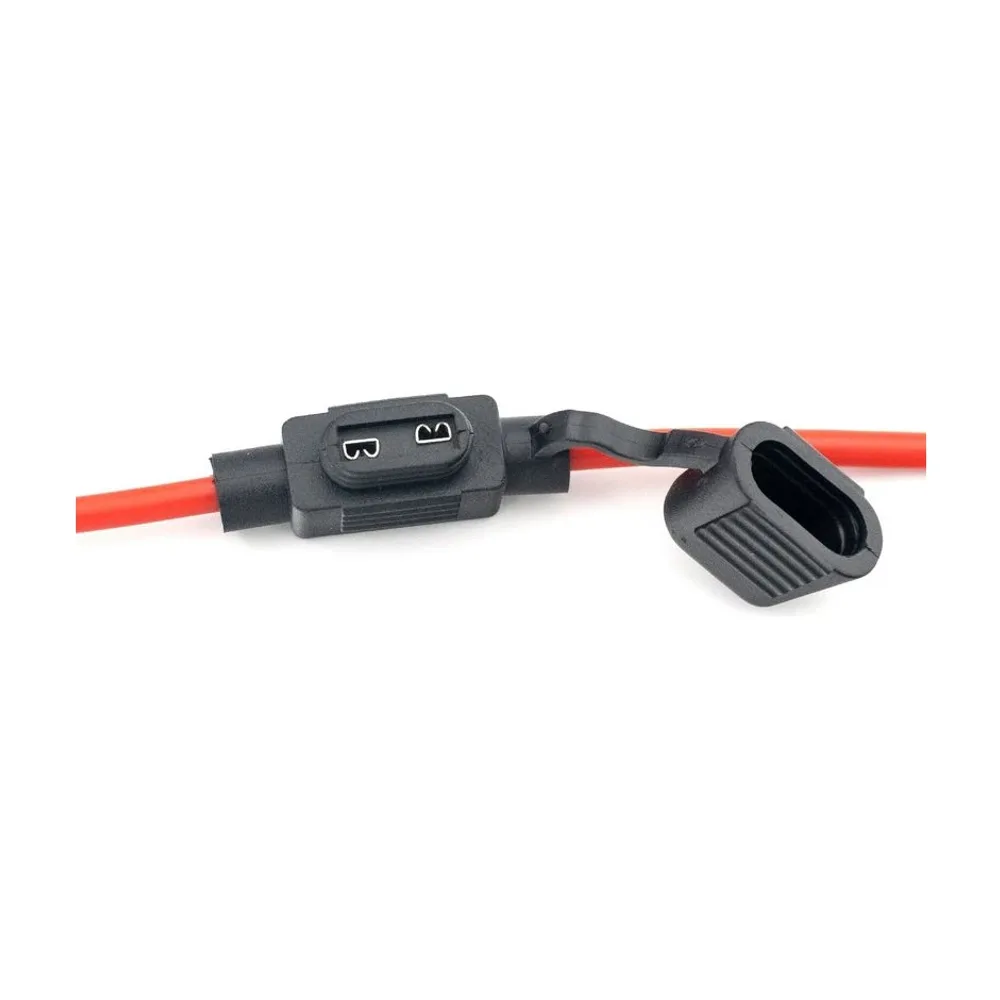 Set suport siguranță auto tip Mini (11×8.6mm) etanșe - 5 buc – cablu 22 cm cupru 1 mm² – max 15A Globiz
