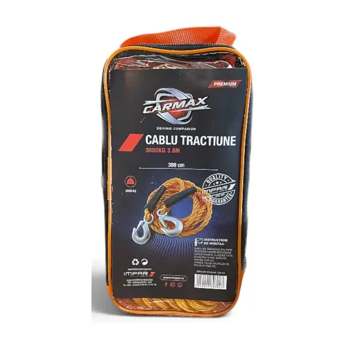 Cablu tracțiune 4m 3000kg - Carmax
