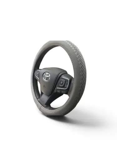 Husă volan auto - Gri - CARMAX