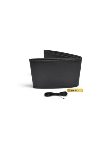 Husă volan auto cu șnur- Negru / Negru - Otom
