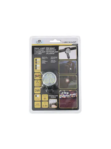 Far 3W 3.7V reincarcabil cu LED - Dunlop