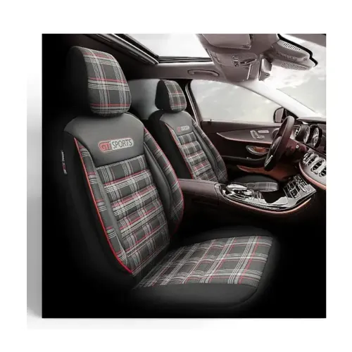 Set huse scaun GTI Sport culoare Negru-Rosu Otom