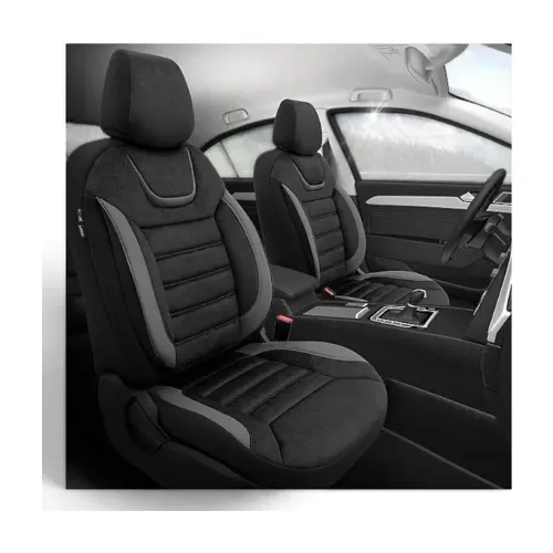 Set huse scaun Premium Iconic Negru-Gri Otom