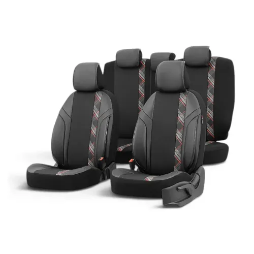 Huse Scaun Horizon Negru/Rosu Otom