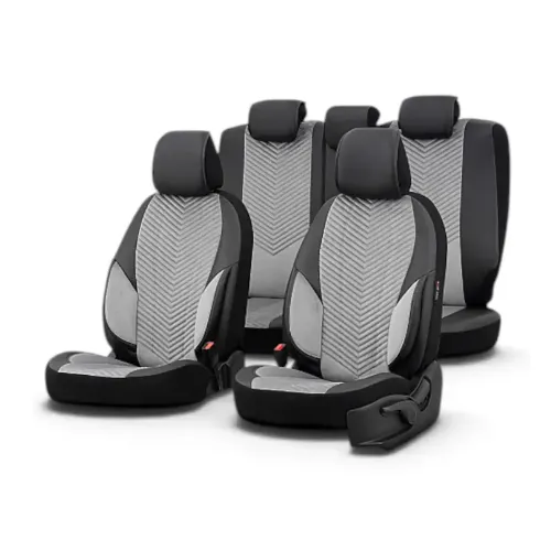 Huse Scaun Advanced Suede Otom Negru Smoked