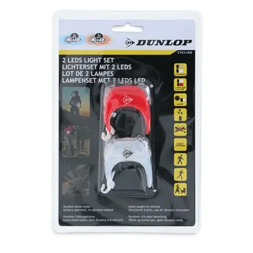 Set LED Silicon Dunlop pt. Bicicleta 2buc 2LED