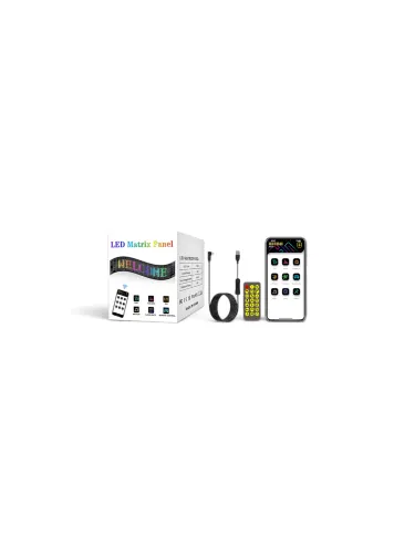 AFISAJ LED FLEXIBIL AUTO CU CONTROL PRIN APP