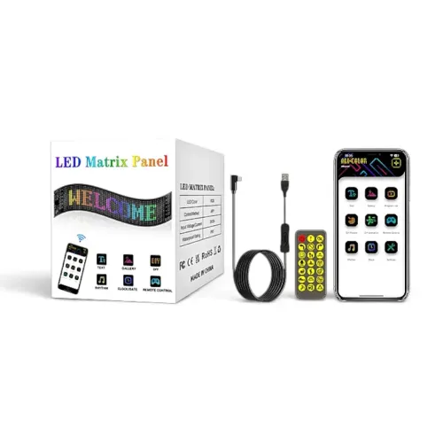 Afisaj LED Flexibil Auto cu Control prin App