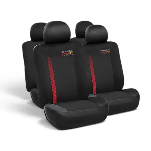 Set Huse Scaune Red Bull Racing 10 Piese Negru/Roșu 001